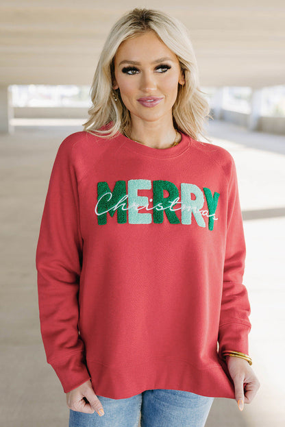 Fiery Red MERRY Christmas Sweatshirt