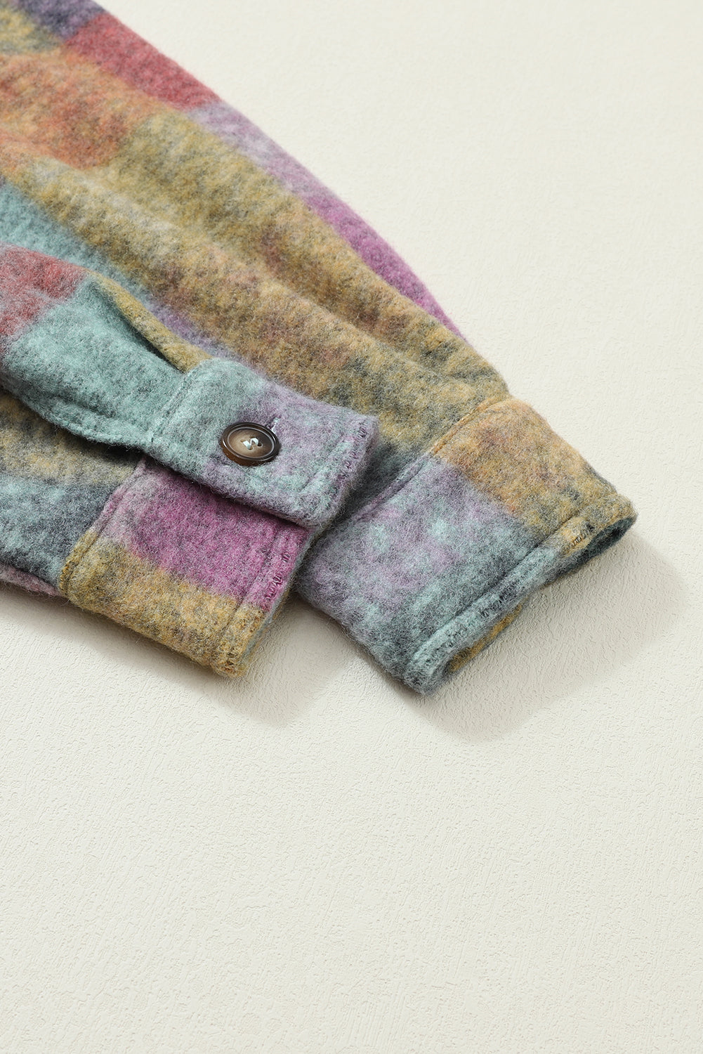 Multicolor Brushed Plaid Shacket