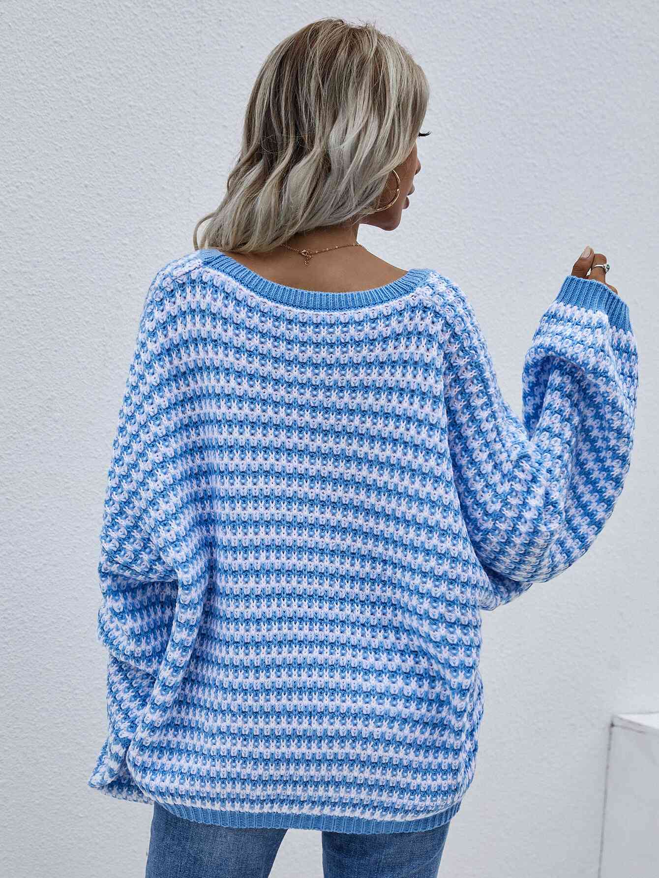 Chic Elegance Striped Vibe Sweater