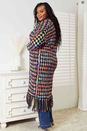 Chic Vista Multicolored Fringe Bliss Cardigan