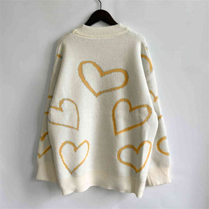 Enchanting Heartbeat Long Sleeve Sweater