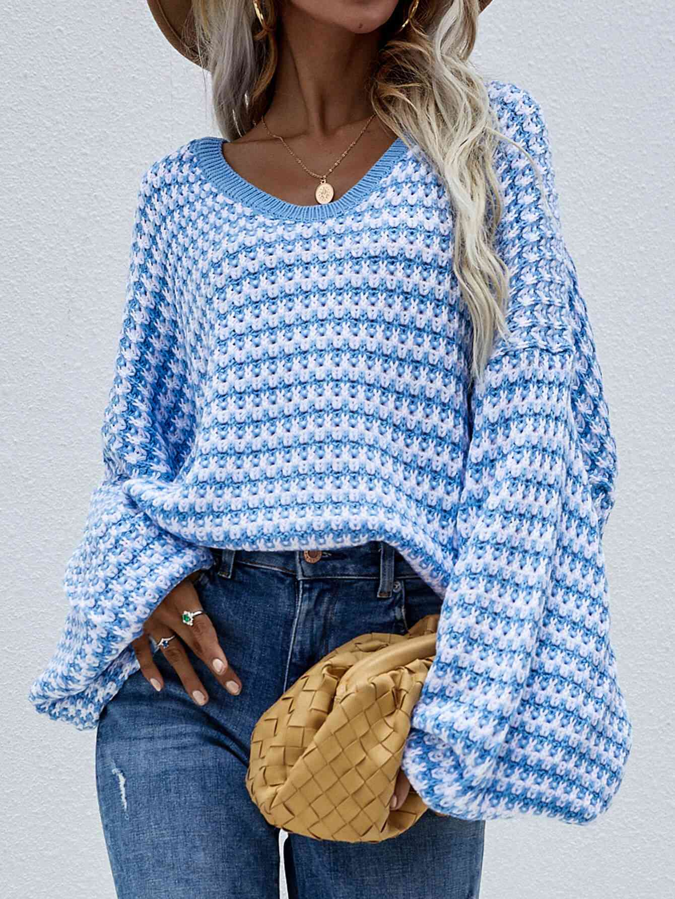 Chic Elegance Striped Vibe Sweater