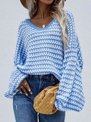 Chic Elegance Striped Vibe Sweater