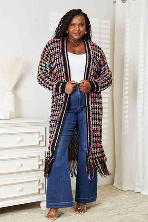 Chic Vista Multicolored Fringe Bliss Cardigan
