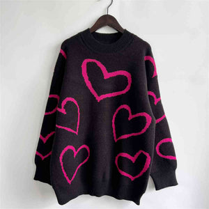 Enchanting Heartbeat Long Sleeve Sweater