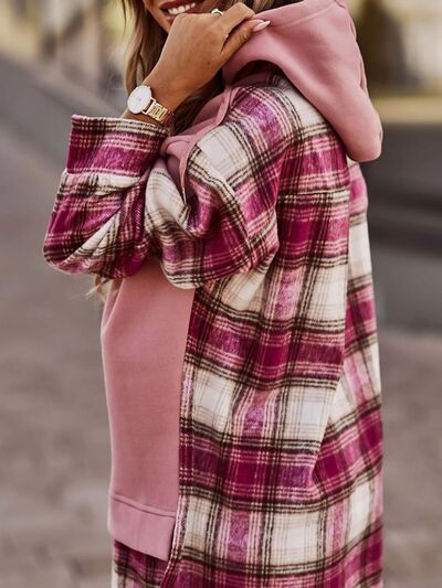 Chic Comfort Plaid Hoodie