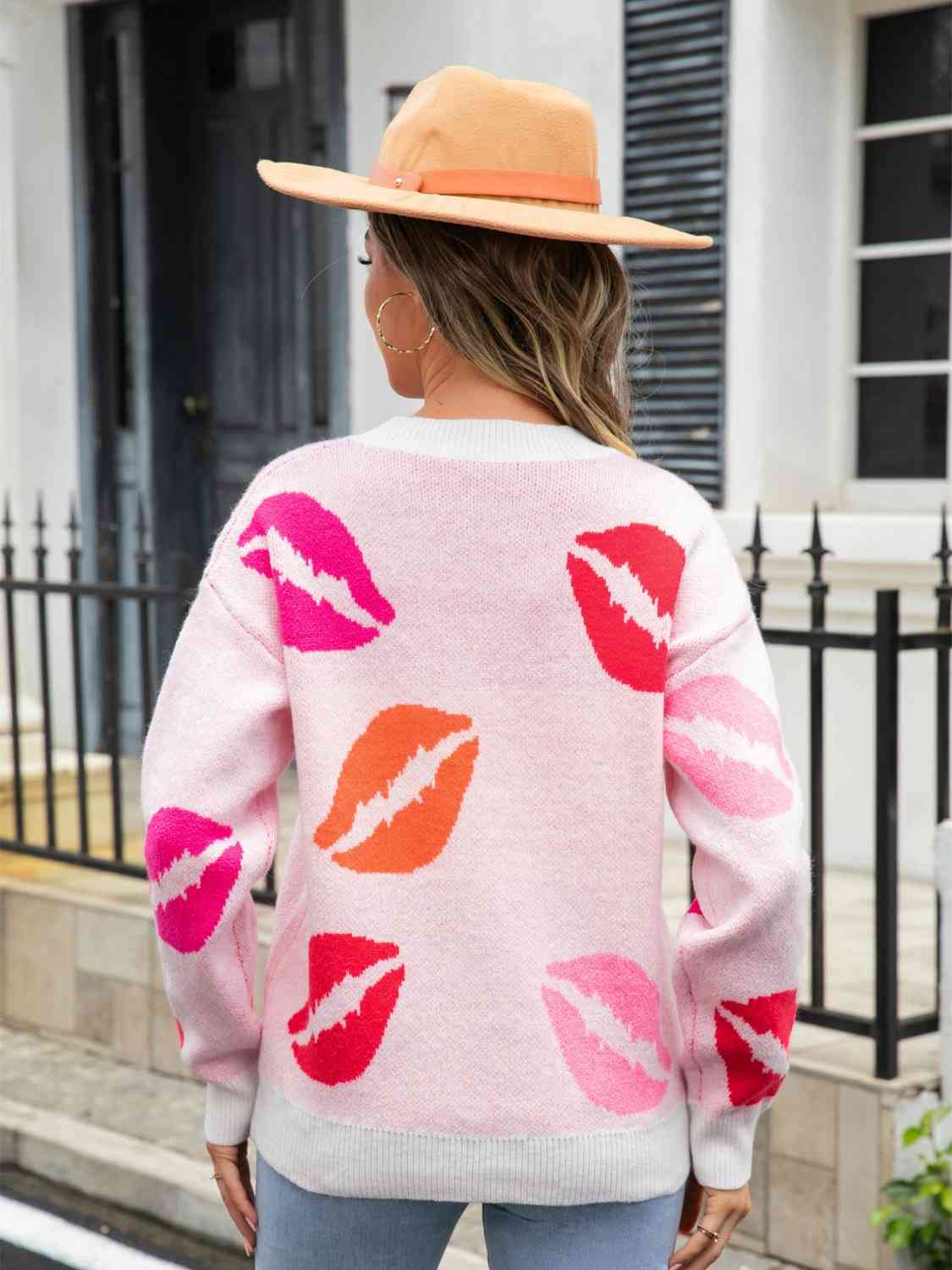 Chic Cozy Elegance: Velvet Kiss V-Neck Sweater