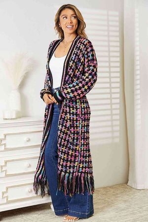Chic Vista Multicolored Fringe Bliss Cardigan