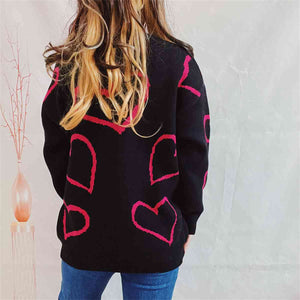 Enchanting Heartbeat Long Sleeve Sweater