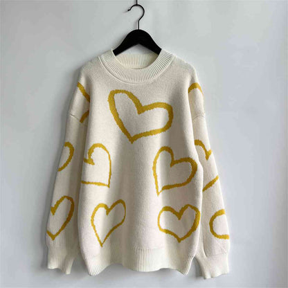Enchanting Heartbeat Long Sleeve Sweater