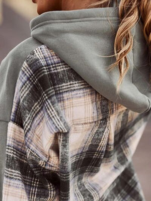 Chic Comfort Plaid Hoodie